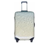 BREAUX Funda protectora para maleta, con estampado de agua de mar, arena blanca, playa, maleta, funda protectora para equipaje, patrón único de doble cara, blanco, XL, Blanco, X-Large