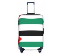 BREAUX Fundas protectoras de equipaje con estampado de bandera de Palestina, fundas decorativas para equipaje, fundas con cremallera para equipaje, Blanco, L
