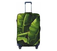 BREAUX Fundas protectoras de equipaje con estampado de hojas de plátano frescas, fundas decorativas para equipaje, fundas con cremallera para equipaje, Blanco, XL
