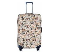 BREAUX Fundas protectoras de equipaje con estampado de huesos y patas, fundas decorativas para equipaje, fundas con cremallera para equipaje, Blanco, X-Large