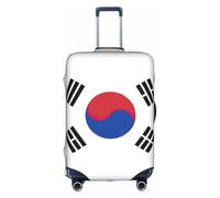 BREAUX Fundas protectoras para equipaje, con estampado de bandera de la República de Corea, fundas decorativas para equipaje, fundas con cremallera, Blanco, XL