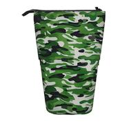 BREAUX Hammerhead Sharks - Organizador vertical con estampado de tiburones, bolsa de almacenamiento portátil, bolsa de cosméticos con cremallera, regalo de vacaciones, verde camuflaje, Talla única,