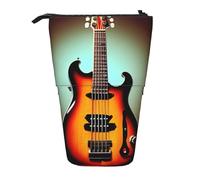 BREAUX Hammerhead Sharks - Organizador vertical con estampado de tiburones, bolsa de almacenamiento portátil, bolsa de cosméticos con cremallera, regalo de vacaciones, Guitarra, bajo, música,