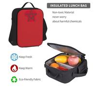 BREAUX Juego de mochila de viaje con estampado de bandera de Marruecos, mochila + caja de almacenamiento + bolsa de almuerzo combinada
