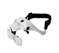 BREAUX Lupa Recargable de Montaje en la Cabeza for LED Luz, for 5 Grupos de Lentes reemplazables, utilizados for la reparación de Relojes. Werkzeugsatz für Uhrenreparatur