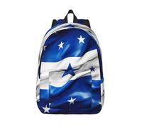 BREAUX Mochila de lona de moda con la bandera de Honduras, ligera y casual, se adapta a bolsas de viaje diarias multifuncionales, Negro, S