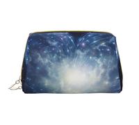 BREAUX Organizador de piel con estampado de corazón de estrella fugaz, bolsa de cosméticos portátil (grande), corazón de estrella fugaz 2, talla única, Shooting Star Heart2, Talla única