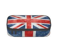 BREAUX The Union Flag - Neceser de gran capacidad con estampado de bandera de Reino Unido, organizador de artículos de tocador, negro, BD004, negro, talla única, floral, Black, Talla única, Floral