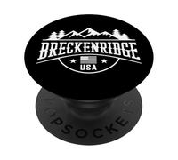 Breckenridge USA Montaña Nevada PopSockets PopGrip Adhesivo