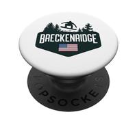 Breckenridge USA Montaña Nevada PopSockets PopGrip Adhesivo