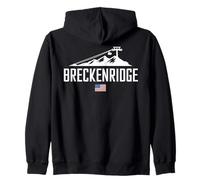 Breckenridge USA Montaña Nevada Sudadera con Capucha