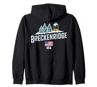 Breckenridge USA Montaña Nevada Sudadera con Capucha