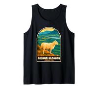 Brecon Beacons Sheep Vintage Gales National Park Art Camiseta sin Mangas