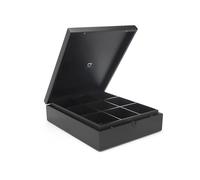 Bredemeijer 184007 Caja de Té Cerrada con 9 Compartimentos de Bambú, Negro