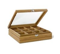 Bredemeijer - Caja de té con 12 compartimentos