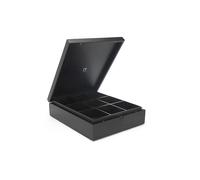 Bredemeijer 184007 Caja de Té Cerrada con 9 Compartimentos de Bambú, Negro