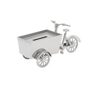 Bredemeijer Hucha con diseño de Bicicleta de Carga, Color Plateado