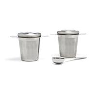 Bredemeijer - Juego de 2 filtros de té y una cuchara medidora - Acero inoxidable