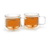 Bredemeijer Juego de 2 vasos de té de doble pared con 290 ml de capacidad, el té se mantiene caliente durante más tiempo