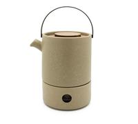 Bredemeijer - Juego de té Umea - Tetera con calentador de velas - 1,2 litros - Gris arcilla