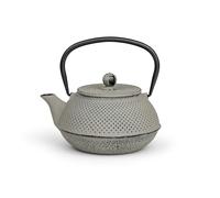 Bredemeijer Pequeña tetera Asia de hierro fundido para inducción, 0,8 litros, color gris esmaltado con filtro de acero inoxidable