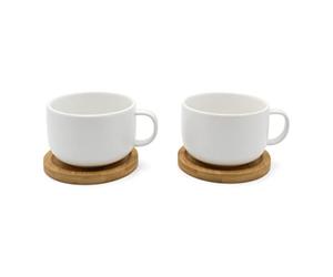 Bredemeijer - Taza de té Umea 250ml blanco juego de 2