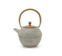Bredemeijer Tetera grande de hierro fundido de 1,2 litros para inducción, jarra de hierro fundido asiática gris con asa y filtro de acero inoxidable - Ideal para tipos de té sueltos