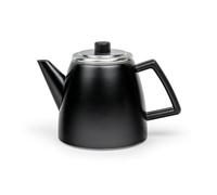 Bredemeijer Tetera pequeña negra de 1,1 litros, de acero inoxidable, doble pared, con filtro de té, para disfrutar del té durante más tiempo