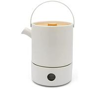 Bredemeijer - Juego de té Umea - Tetera con Calentador de Velas - 1,2 litros - Blanco Mate