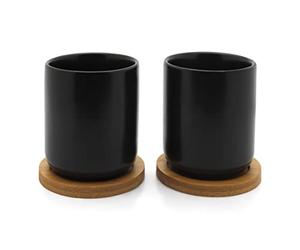 Bredemeijer Umea Vaso, Loza, Negro, 200 ml