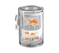 Breeder Box, Fish Tank, Fish Separator, Transparent Acrylic Incubator, Suction Cup Secure Design, 4.57x3.15x3.15 Inches, for Betta, Guppy and Shrimp in Aquarium