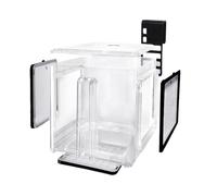 Breeding Box, Acuario Divider Tank, Acrílico Aislamiento Chamber, Hatchery Tool, Fish Breeder, Ideal para Guppy Shrimp Fry Separation, Freshwater, Net Aquariums, 15x15cm