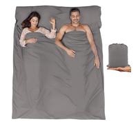 BREENHILL Saco de dormir doble, sábanas de camping y sábana de viaje, albergues y viajes, saco de dormir para adultos, para mochileros, hoteles, saco de dormir ligero para acampar