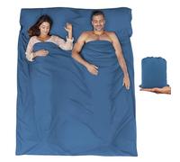 BREENHILL Saco de dormir doble, sábanas de camping y sábana de viaje, albergues y viajes, saco de dormir para adultos, para mochileros, hoteles, saco de dormir ligero para acampar