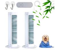 Breezamax - Aire acondicionado para superar el calor abrasador y la humedad, instantáneamente 2025, 3 velocidades, carga USB portátil sin aspas Breezamax con control remoto para colgar y colocar de
