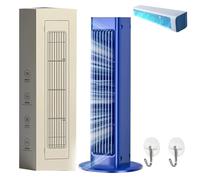 Breezamax, Breeze Max Air Cooler, Qinux Brizaac, 2025 Aire acondicionado portátil mejorado, mini ventilador de refrigeración sin taladrar con 3 velocidades para oficina, cocina (azul)