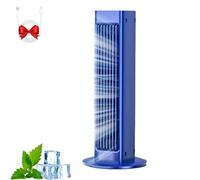 Breezamax, Breeze Max - Enfriador de aire con 3 niveles de velocidad, mini acondicionador de aire portátil para pared, sin manguera, aire acondicionado portátil para coche, oficina, cocina (azul)