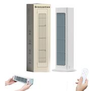 Breezamax, Enfriador de Aire BreezeMax, Ventilador Breezamax (2026), Qinux Brizaac, Pequeño, Ultrasilencioso, de bajo Consumo, Aire Acondicionado portátil Breez MAX(White,Charging Type)