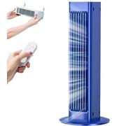 Breezamax, Qinux Breezamax, Breeze MAX Air Coacher, Aires acondicionadores portátiles Recargables con Control Remoto, 3 velocidades y 60 ° oscilante, Ventilador de enfriamiento de Aire pequeño Blue