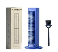 Breezamax, Qinux Breezamax, Qinux Brizaac - Beat the Scorching Heat & Humidity Instantly, Climatizador Evaporativo con Control Remoto - Ventilador de Agua, Enfriador de Aire (Azul, Plug-in)