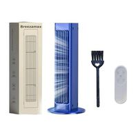 Breezamax, Qinux Breezamax, Qinux Brizaac - Beat the Scorching Heat & Humidity Instantly, Climatizador Evaporativo con Control Remoto - Ventilador de Agua, Enfriador de Aire (Azul, Charge)