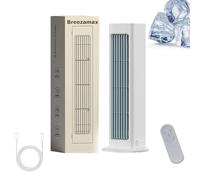 Breezamax, Qinuxs Breezamax, Qinuxs Brizaac - Beat the Scorching Heat & Humidity Instantly, Small Ultra Quiet Energy Efficient, Portable Air Conditioning Fan Desktop Shaking (White)