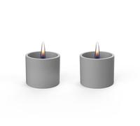 Breeze 8 Grey Ceramic Duopack 2er Set Safe Tischfeuer Candle tenderflame