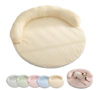 Breeze Bed for Cats, LapCatz Breeze Bed, Summer Ice-Silk Pet Cooling Mat, Breathable and Cool Round Pet Mat for Cat and Dog (Yellow,70cm)