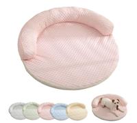 Breeze Bed for Cats, LapCatz Breeze Bed, Summer Ice-Silk Pet Cooling Mat, Breathable and Cool Round Pet Mat for Cat and Dog (Pink,50cm)