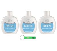 Breeze Freschezza Talcata Desodorante Squeeze, desodorante sin gas y sin sales de aluminio, desodorante perfumado 48 horas, 100 ml + llavero Beni Culinari gratuito