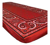 BREEZE In The Tablecloth, Bandana de Color Rojo., 36in x 96in (8ft)