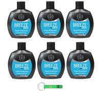 Breeze Men Fresh Protection Desodorante Squeeze Squeeze, desodorante sin gas y sin sales de aluminio, desodorante aromático de 48 horas para hombres, 100 ml + llavero Beni Culinari gratuito
