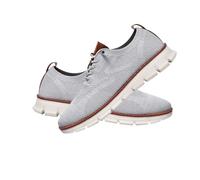 Breeze Men's Lightweight Mesh Casual Dress Sneakers - Breathable Walking Shoes for Work, Travel, and Everyday Wear (Gray,49)