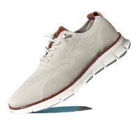 Breeze Men's Lightweight Mesh Casual Dress Sneakers, Soft Sole Business Casual Shoes for Travel, Office, Daily Wear (Beige,41)